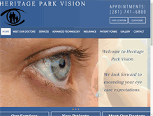 Tablet Screenshot of heritageparkvision.com